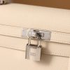 Hermes Kelly Epsom Silver Lock Bag Cream For Women 9,8in/25cm