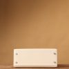 Hermes Kelly Epsom Silver Lock Bag Cream For Women 9,8in/25cm