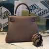 Hermes Kelly 28 Greige Bag With Gold Toned Harware For Women, Women's Handbags, Shoulder Bags 11in/28cm
