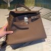 Hermes Kelly 28 Greige Bag With Gold Toned Harware For Women, Women's Handbags, Shoulder Bags 11in/28cm