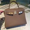 Hermes Kelly 28 Greige Bag With Gold Toned Harware For Women, Women's Handbags, Shoulder Bags 11in/28cm