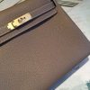 Hermes Kelly 28 Greige Bag With Gold Toned Harware For Women, Women's Handbags, Shoulder Bags 11in/28cm