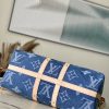 Louis Vuitton Keepall Bandouliere 45 Blue For Women 17.7in/45cm M24315