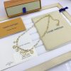 Louis Vuitton Key Big Chain Necklace Gold Tone For Women