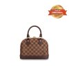 [True-to-ORIGINAL] Louis Vuitton Alma BB Damier Brown For Women 9.3in/23.5cm LV N41221