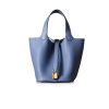 Hermes Picotin Lock 18 Blue Bag For Women, Women's Handbags 7.1in/18cm
