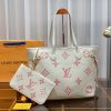 Louis Vuitton Neverfull MM Creme For Women 12.2in/31cm M21579