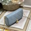 Dior Mini Miss Dior Bag White/ Black/ Blue/ Light Purple For Women 7 in/18.cm