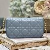 Dior Mini Miss Dior Bag White/ Black/ Blue/ Light Purple For Women 7 in/18.cm