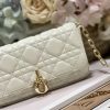 Dior Mini Miss Dior Bag White/ Black/ Blue/ Light Purple For Women 7 in/18.cm