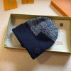Louis Vuitton Neo Petit Damier Beanie Dark Blue For Women