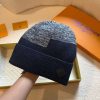 Louis Vuitton Neo Petit Damier Beanie Dark Blue For Women
