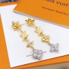 Louis Vuitton Tassel Stud Earrings Gold For Women