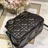 Dior The Medium Lady 95.22 Bag With Black Tone Hardware Black/White/Grey For Women 9.5in/ 24cm