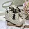 Dior The Medium Lady 95.22 Bag With Black Tone Hardware Black/White/Grey For Women 9.5in/ 24cm