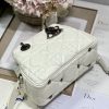 Dior The Medium Lady 95.22 Bag With Black Tone Hardware Black/White/Grey For Women 9.5in/ 24cm