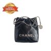 [True-to-ORIGINAL] Chanel 22 Mini Bag Silver Tone Black For Women 7,1in/18cm