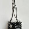 [True-to-ORIGINAL] Chanel 22 Mini Bag Silver Tone Black For Women 7,1in/18cm