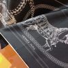 Hermes Les Parfums Monochrome Silk Scarf Black For Women