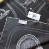 Hermes Les Parfums Monochrome Silk Scarf Black For Women
