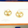 Louis Vuitton Louise PM Earrings Gold For Women M00396