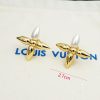Louis Vuitton Louisette Earrings Gold For Women M00950