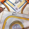 Hermes Les Parfums Monochrome Silk Scarf White For Women
