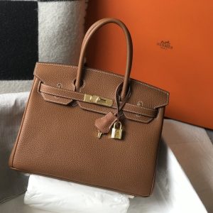 Hermes Birkin Brown Togo Gold Hardware Bag For Women, Women’s Handbags, Shoulder Bags 30cm/12in