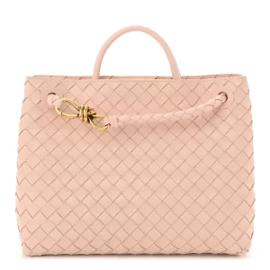 Bottega Veneta Nappa Intrecciato Medium Andiamo Shoulder Bag Lotus