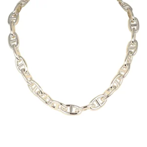 Hermès Chaine D'Ancre Necklace GM Sterling Silver Hardware