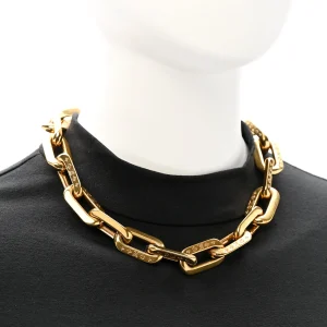 Louis Vuitton LV Edge Necklace MM Gold
