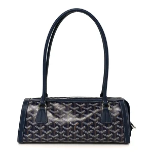 Goyard Goyardine Bonbonniere Bag Navy