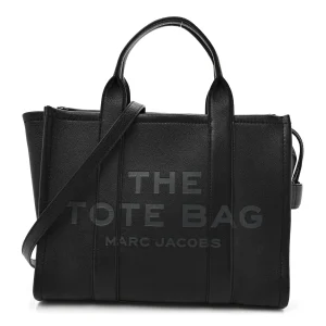 Marc Jacobs Grained Calfskin Medium The Tote Bag Black