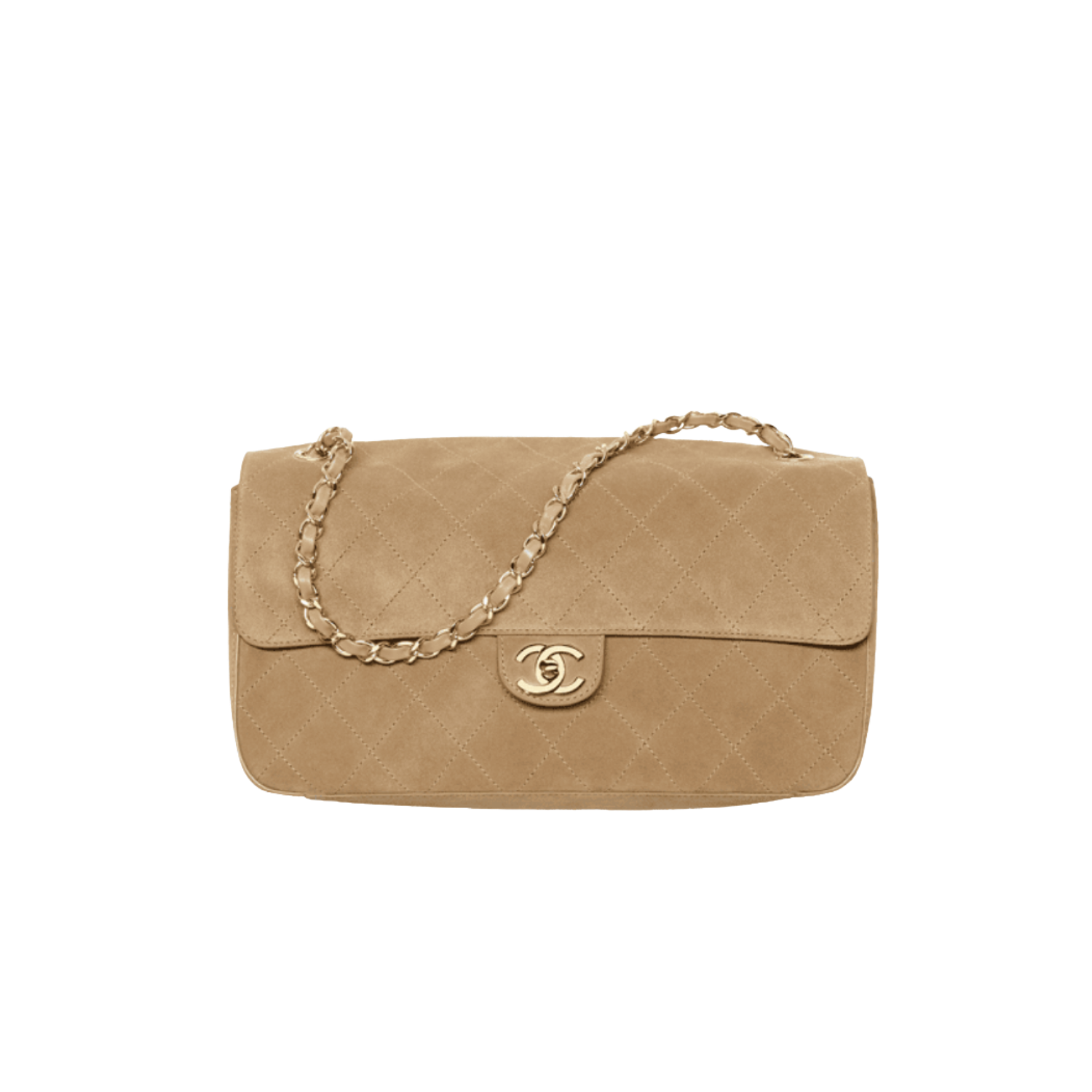 Chanel-Maxi-Flapbag-Shoulder-12.6in-32cm-Dark-Beige-Gold-Hardware-For-Women-AS6281-B24009-U9390