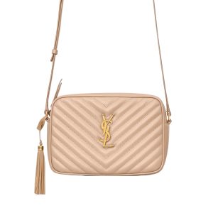Saint Laurent Lou Camera Bag In Quilted Leather Crossbody Bag Beige 23Cm 612544DV7072721