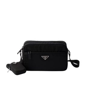 Prada Re Nylon Shoulder Bag 23Cm Black 1BC167RV44F0002VB1M
