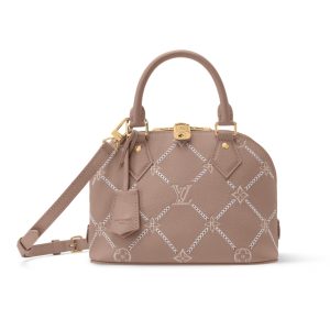 Louis Vuitton Alma BB Monogram Empreint Couturee Handbag Hazelnut 23cm M28458