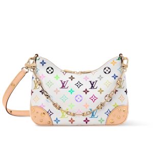 Louis Vuitton X TM Boulogne PM Monogram Canvas Shoulder Bag Multicolor White 26Cm M27790