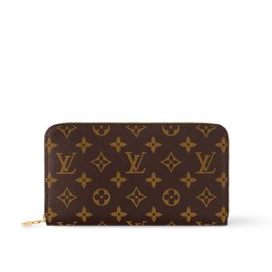 Louis Vuitton Zippy Wallet Monogram Canvas Brown 19Cm M42616
