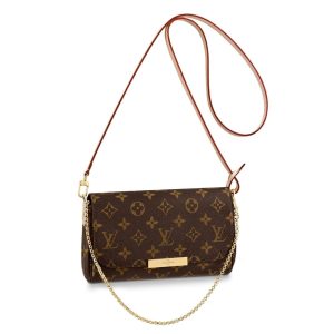 Louis Vuitton Favorite PM Monogram Canvas Crossbody Bag Brown 24Cm M40718